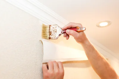 Pose de papier peint à Lecelles — revêtements muraux et toiles de verre